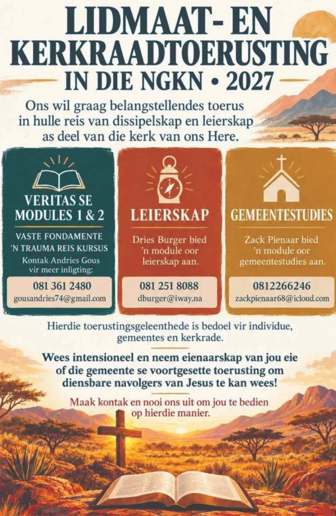 Die Lidmaat – en Kerkraadtoerusting in die NGK 2027